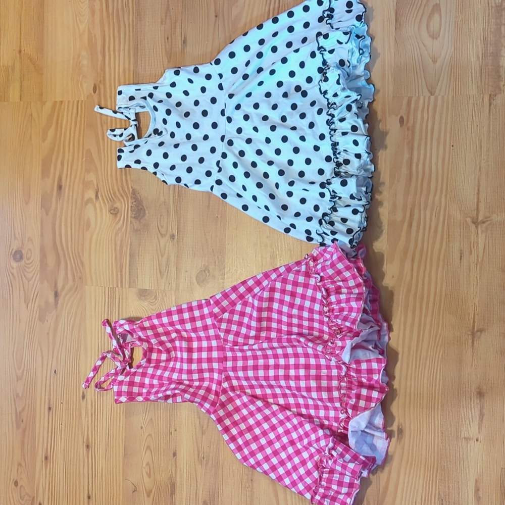 2 Ric rac & ruffles Summer dresses 4t